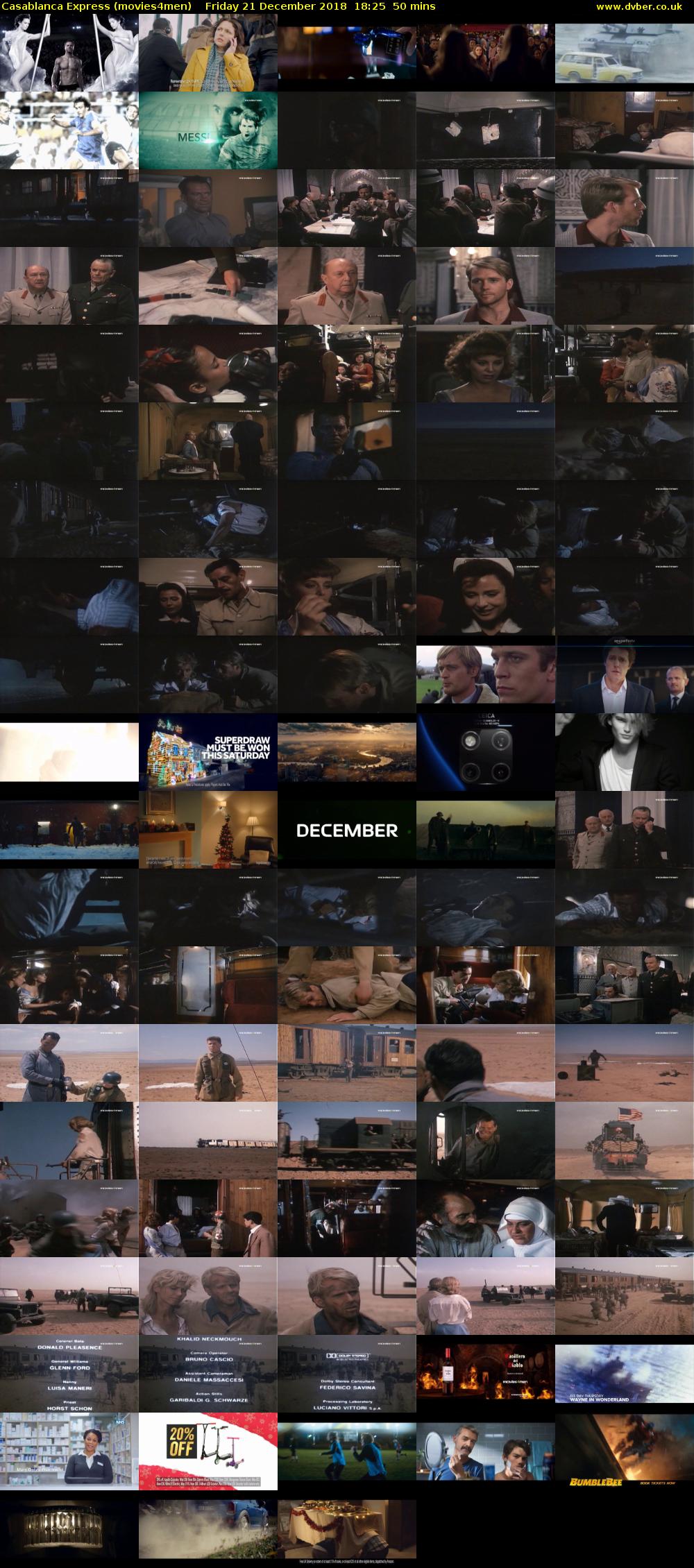 Casablanca Express (movies4men) Friday 21 December 2018 18:25 - 19:15