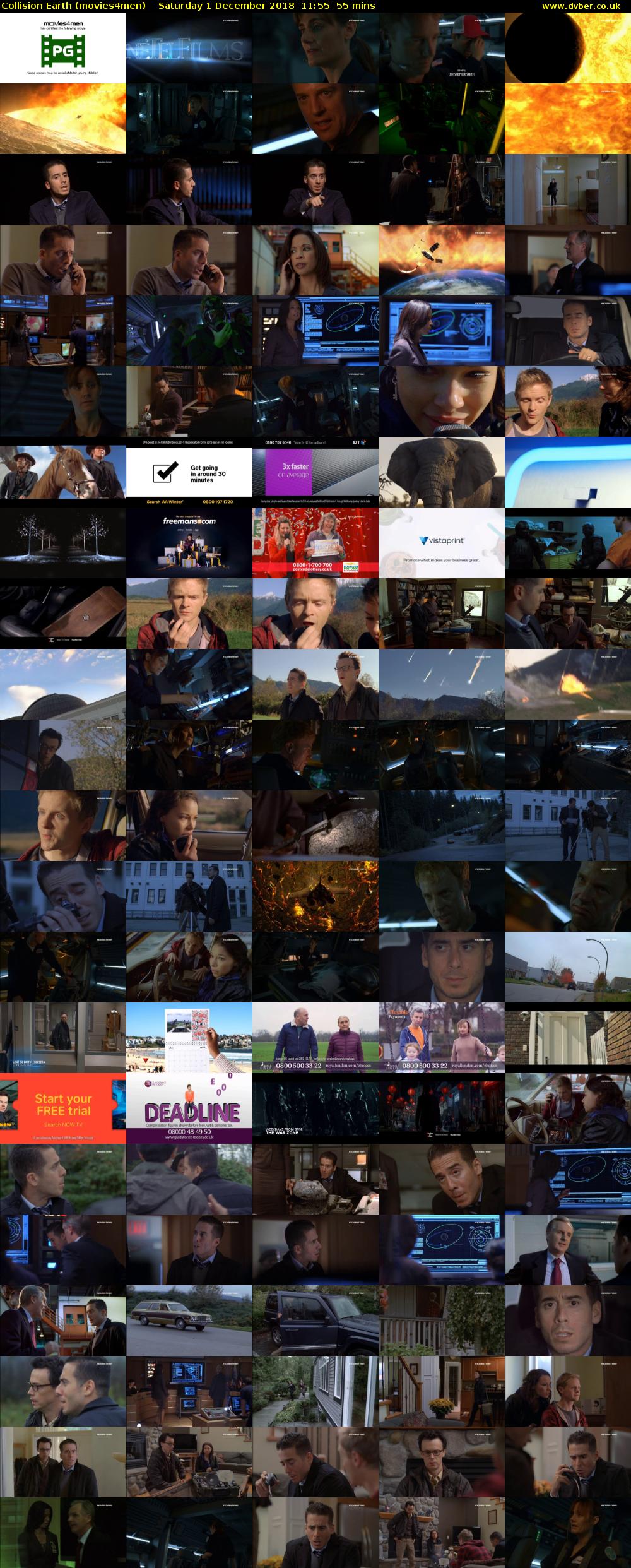 Collision Earth (movies4men) Saturday 1 December 2018 11:55 - 12:50