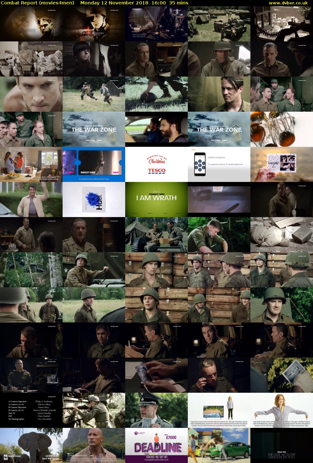 Combat Report (movies4men) Monday 12 November 2018 16:00 - 16:35