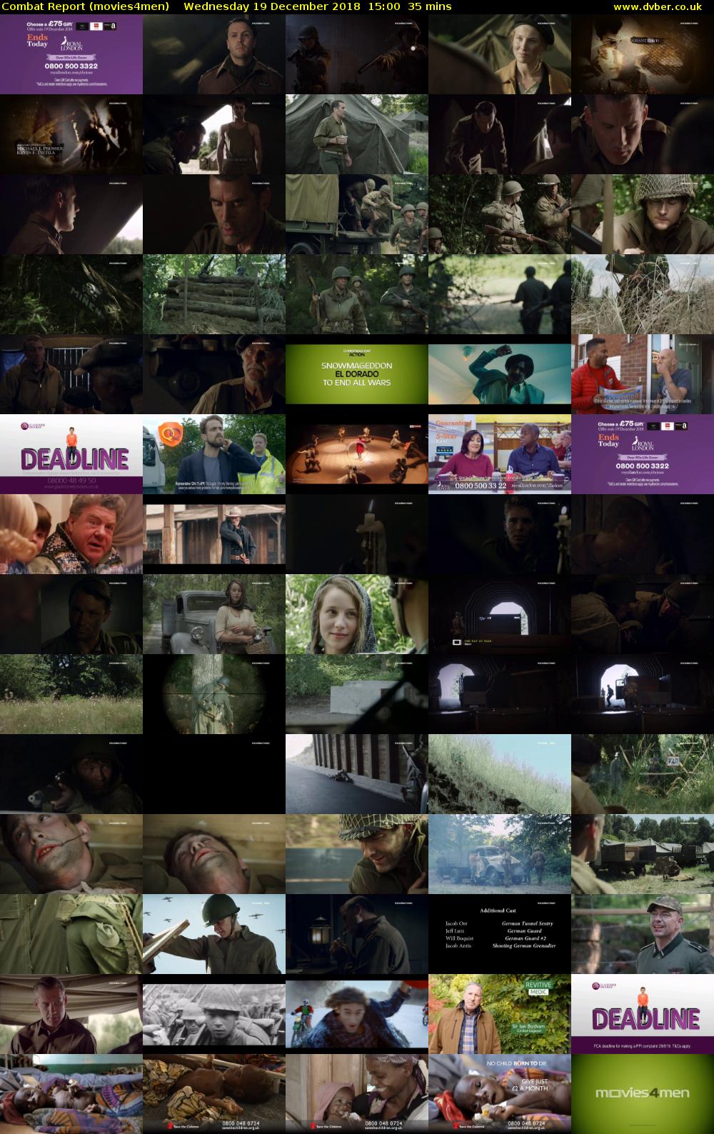 Combat Report (movies4men) Wednesday 19 December 2018 15:00 - 15:35