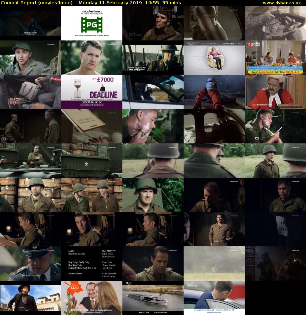 Combat Report (movies4men) Monday 11 February 2019 14:55 - 15:30