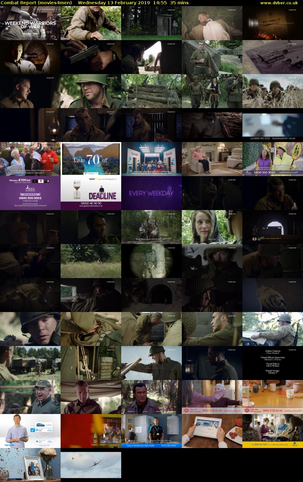 Combat Report (movies4men) Wednesday 13 February 2019 14:55 - 15:30