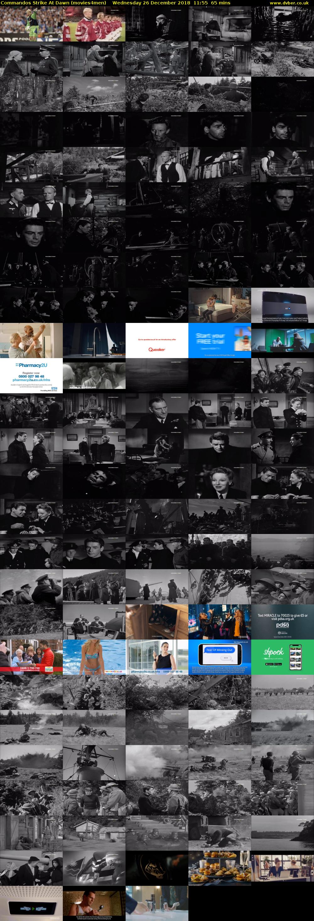 Commandos Strike At Dawn (movies4men) Wednesday 26 December 2018 11:55 - 13:00