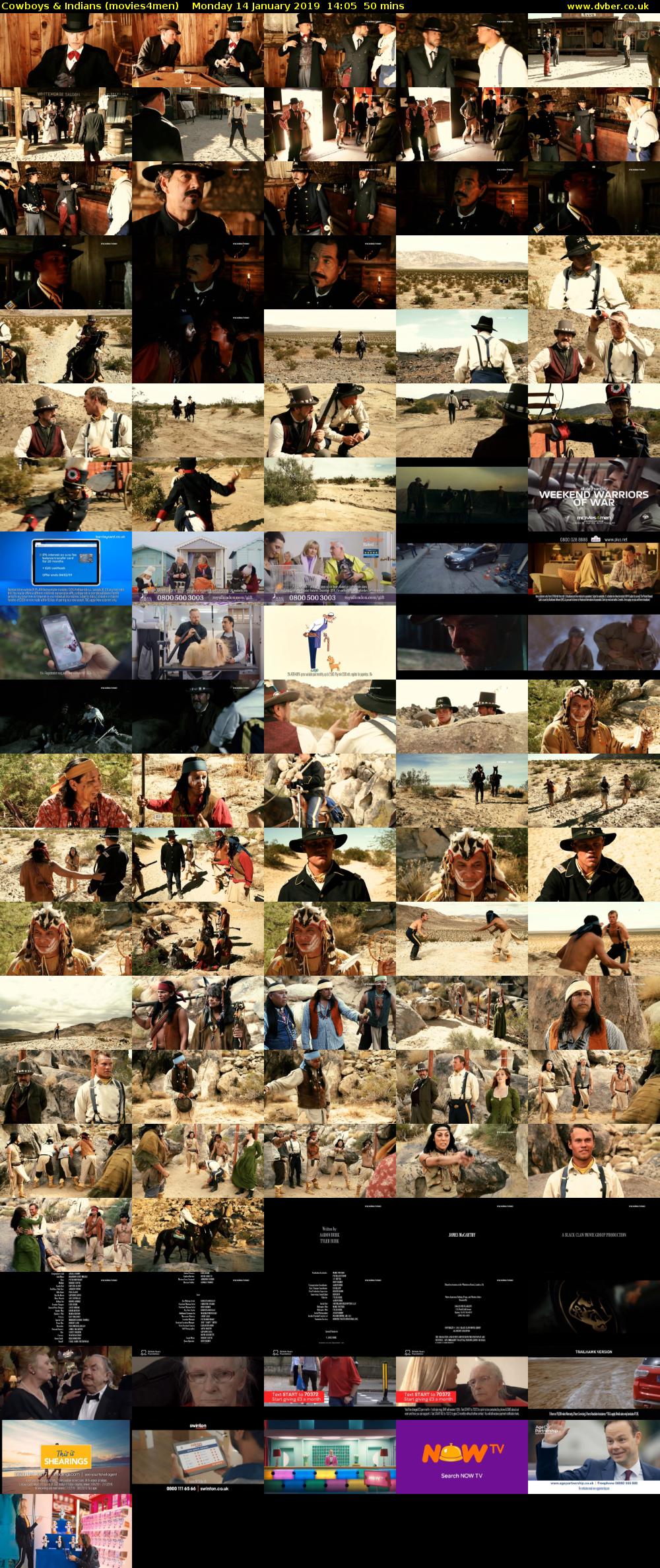 Cowboys & Indians (movies4men) Monday 14 January 2019 14:05 - 14:55