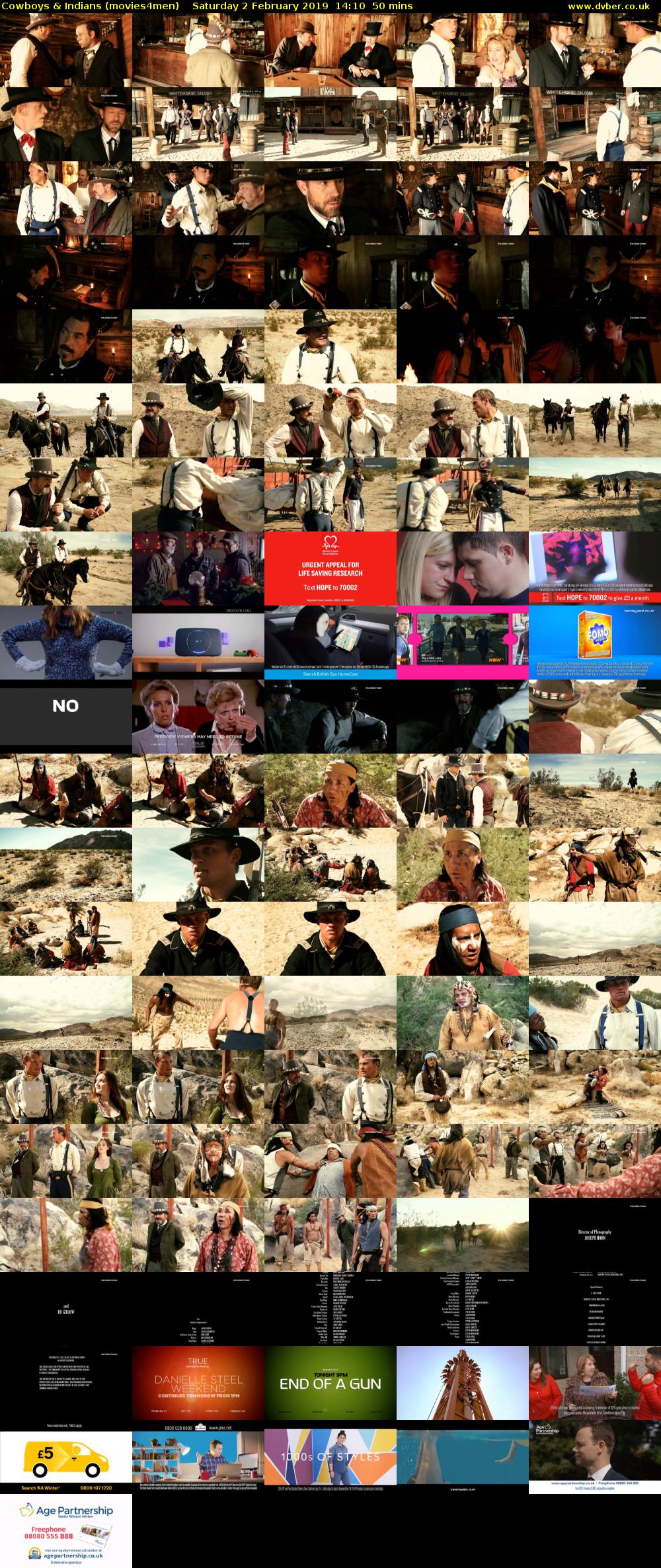 Cowboys & Indians (movies4men) Saturday 2 February 2019 14:10 - 15:00