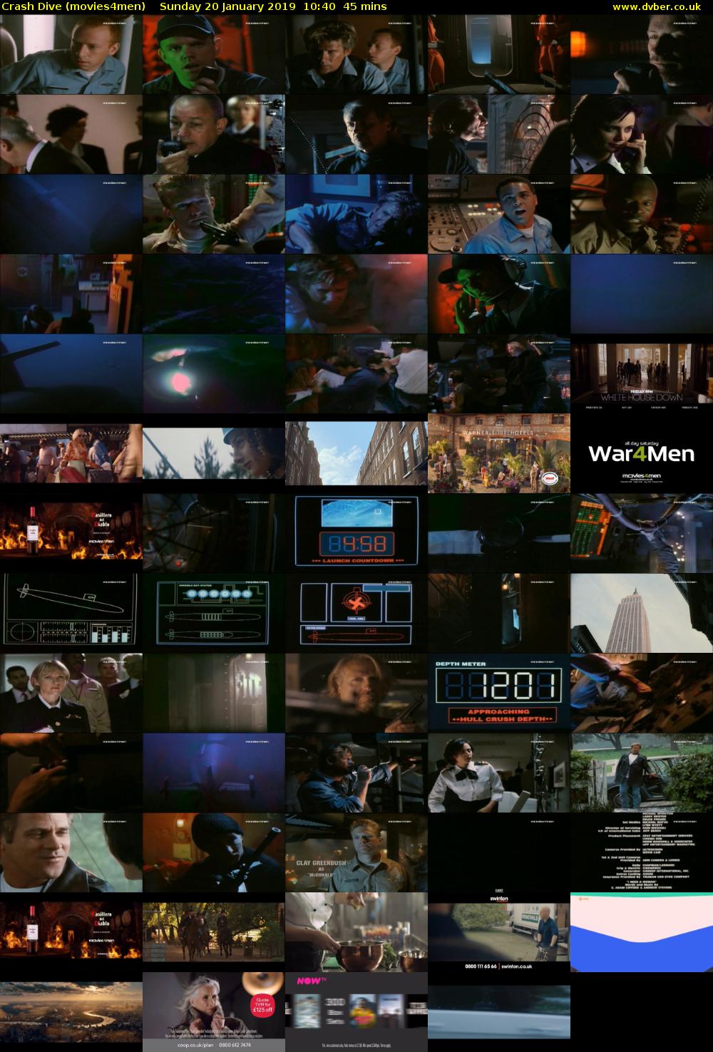 Crash Dive (movies4men) Sunday 20 January 2019 10:40 - 11:25