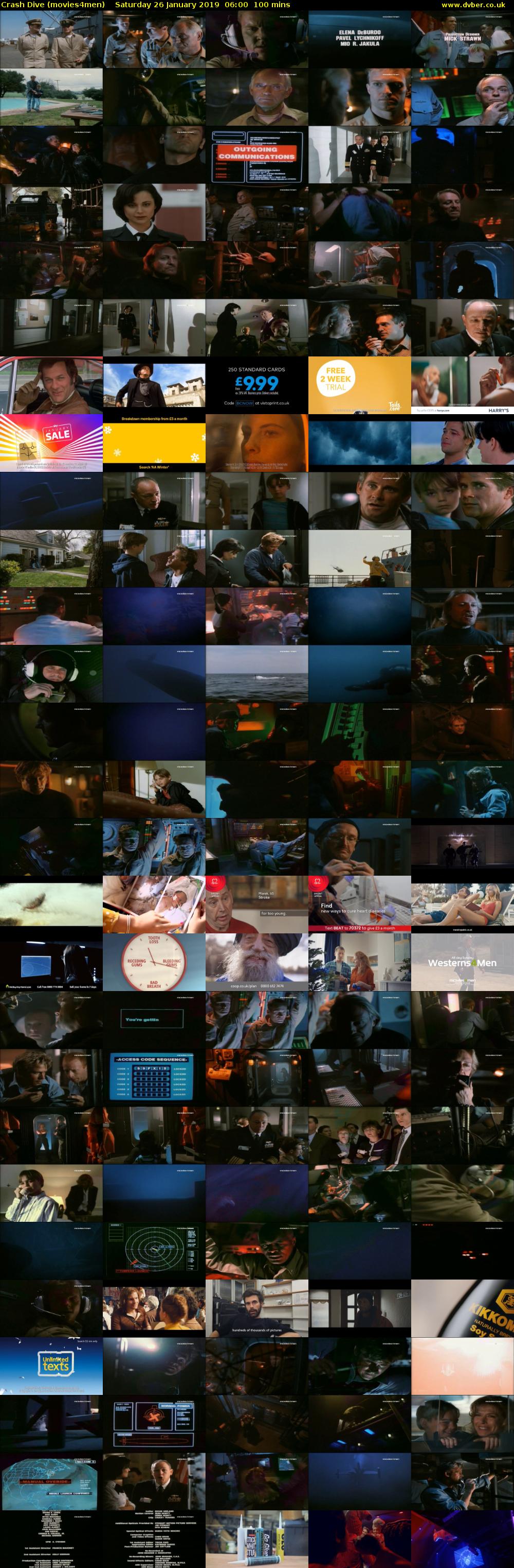 Crash Dive (movies4men) Saturday 26 January 2019 06:00 - 07:40