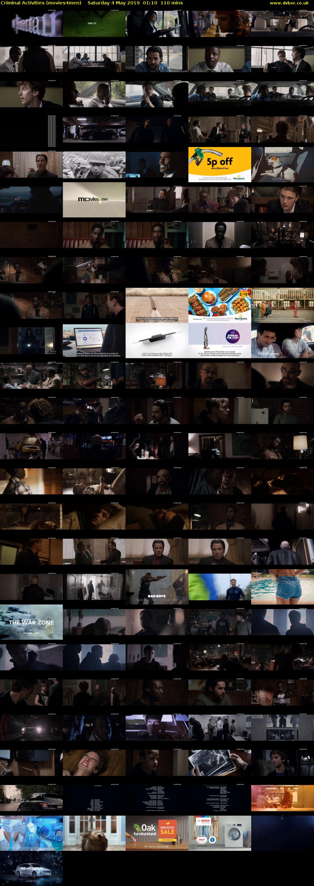 Criminal Activities (movies4men) Saturday 4 May 2019 01:10 - 03:00