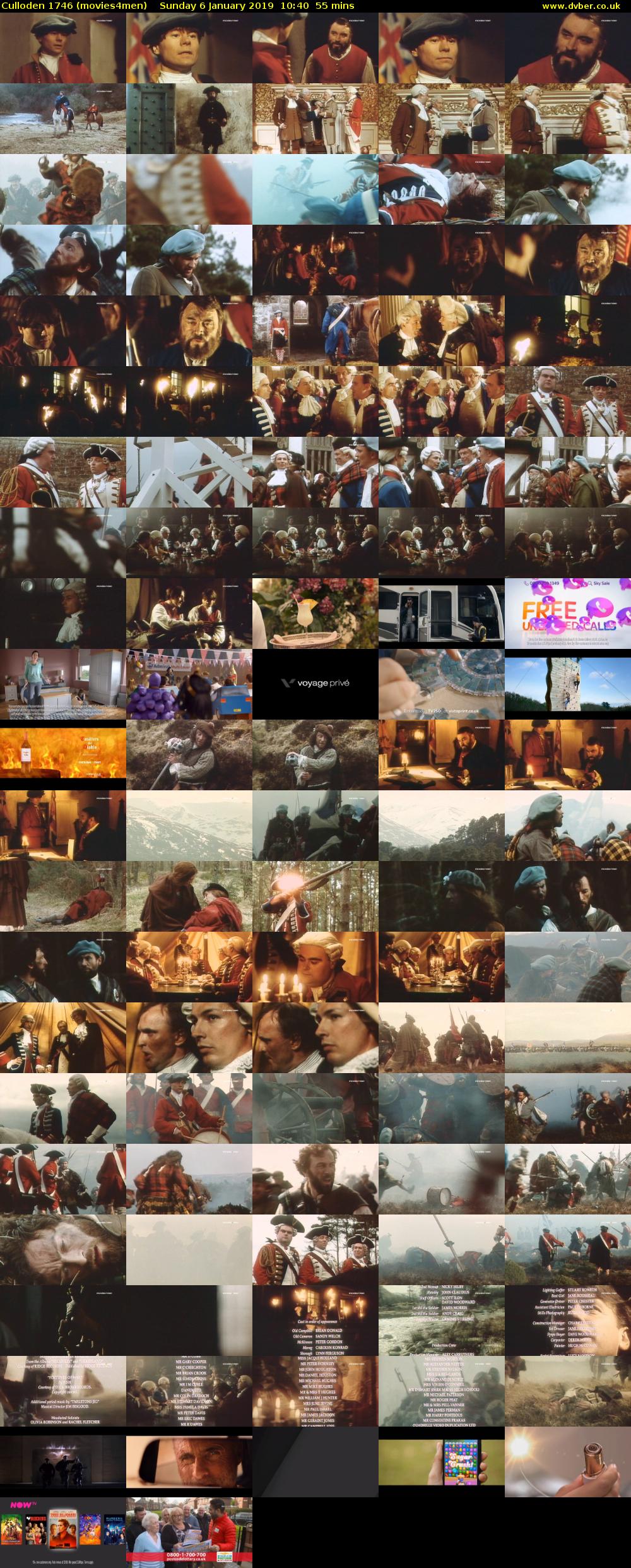 Culloden 1746 (movies4men) Sunday 6 January 2019 10:40 - 11:35