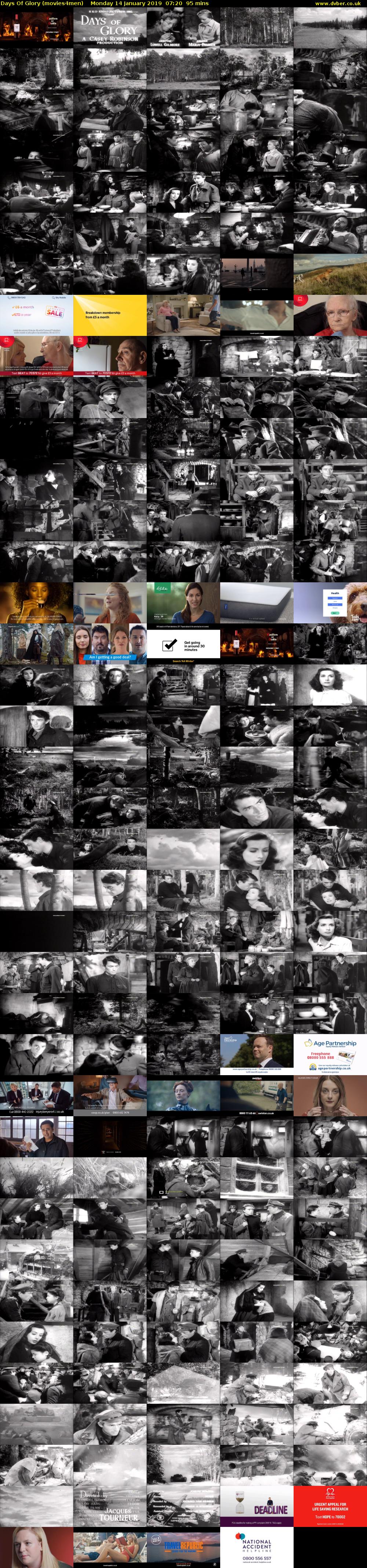 Days Of Glory (movies4men) Monday 14 January 2019 07:20 - 08:55