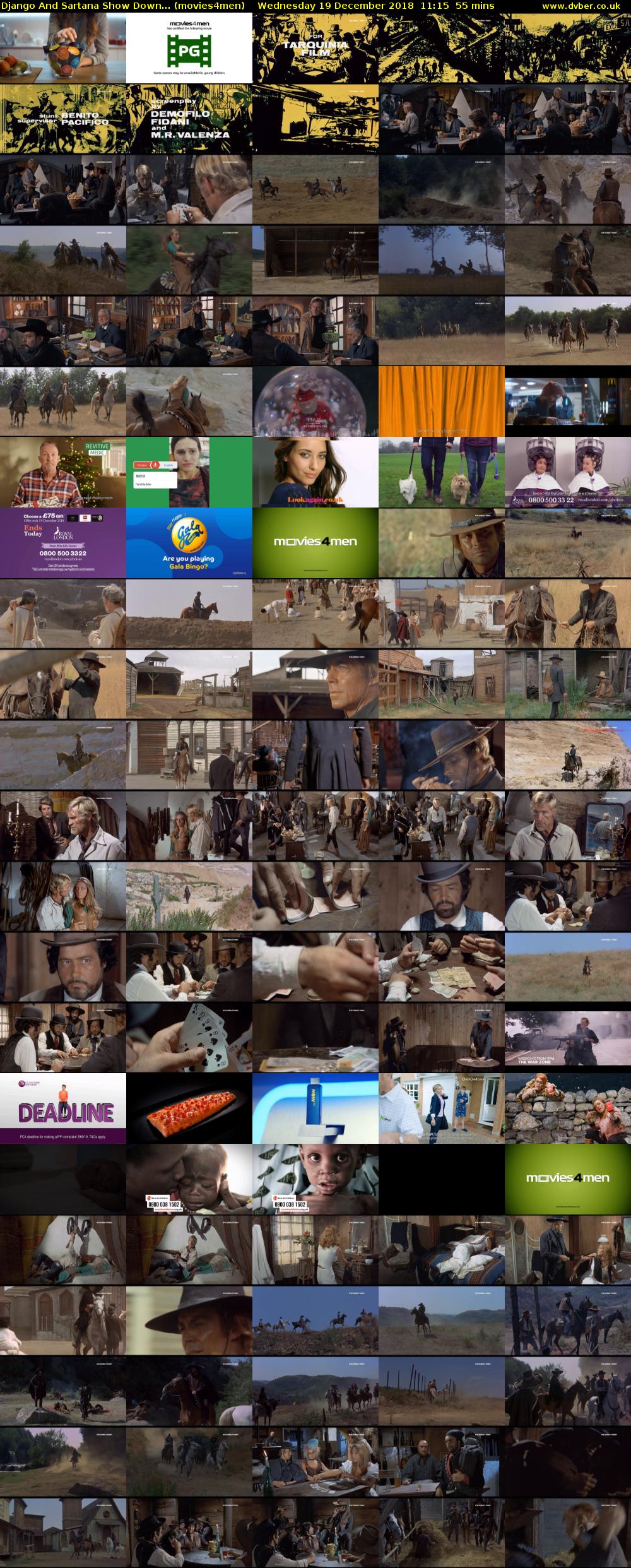 Django And Sartana Show Down... (movies4men) Wednesday 19 December 2018 11:15 - 12:10