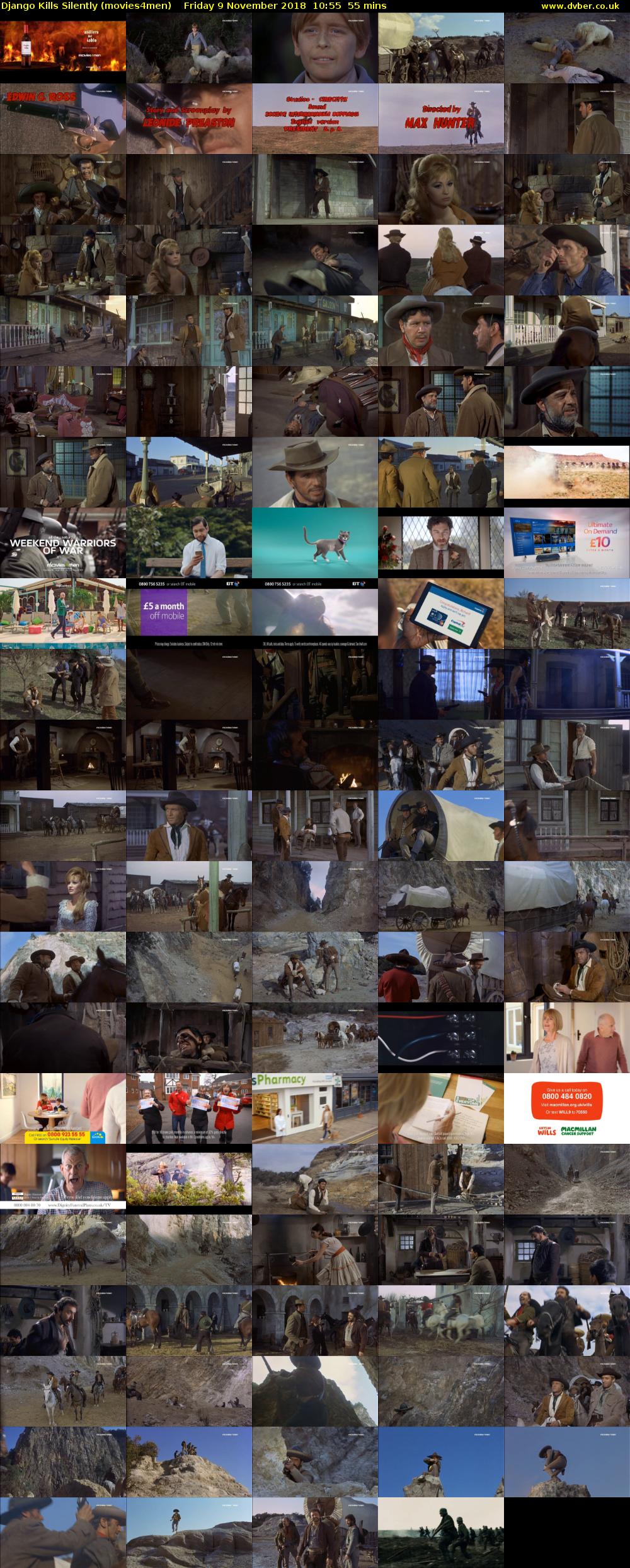 Django Kills Silently (movies4men) Friday 9 November 2018 10:55 - 11:50