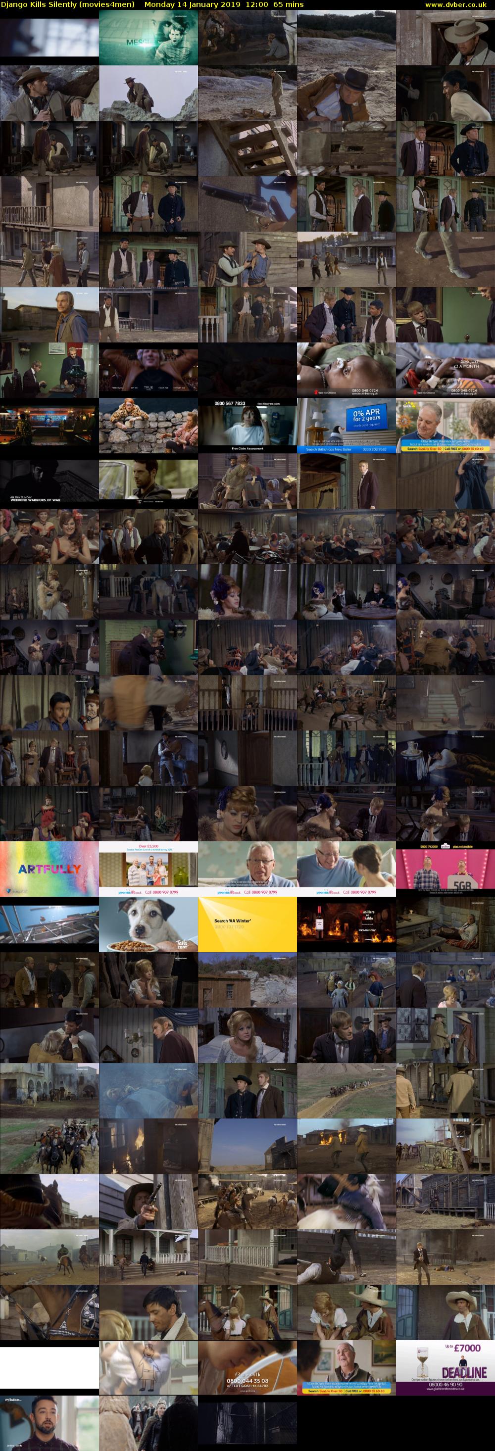 Django Kills Silently (movies4men) Monday 14 January 2019 12:00 - 13:05