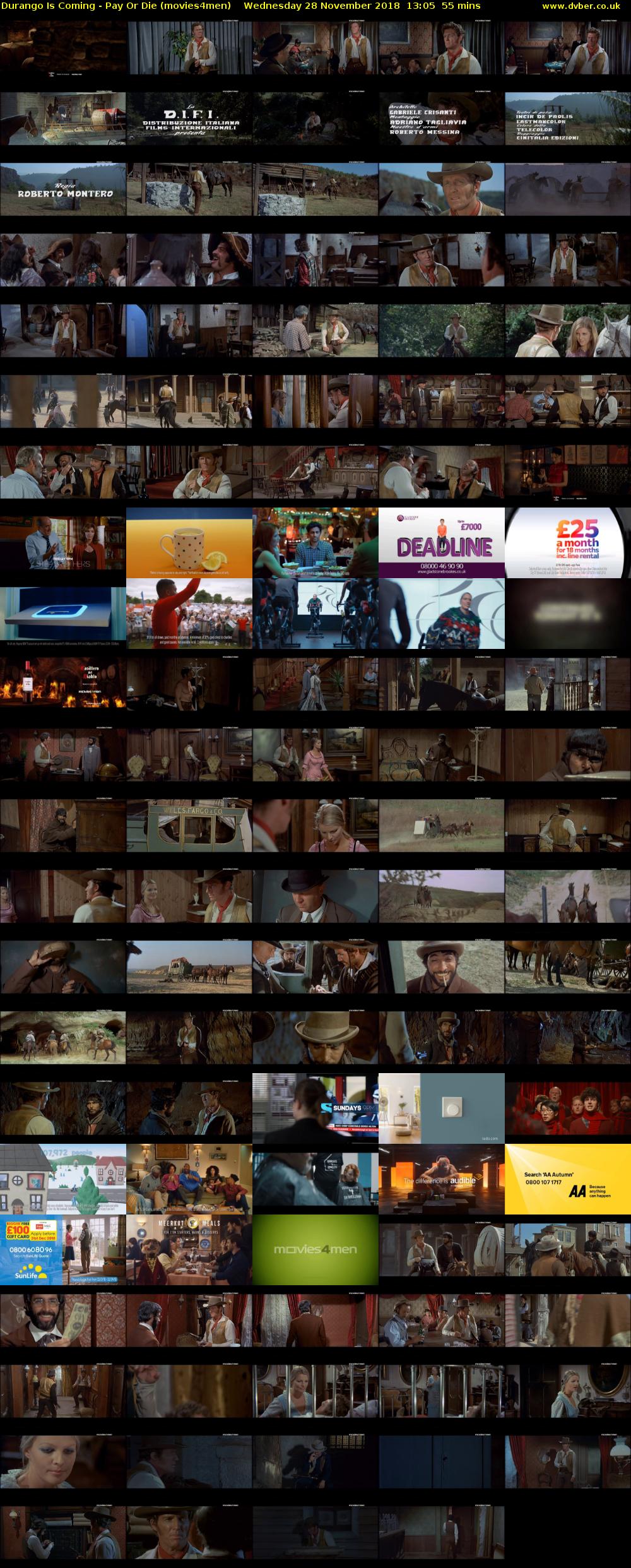 Durango Is Coming - Pay Or Die (movies4men) Wednesday 28 November 2018 13:05 - 14:00