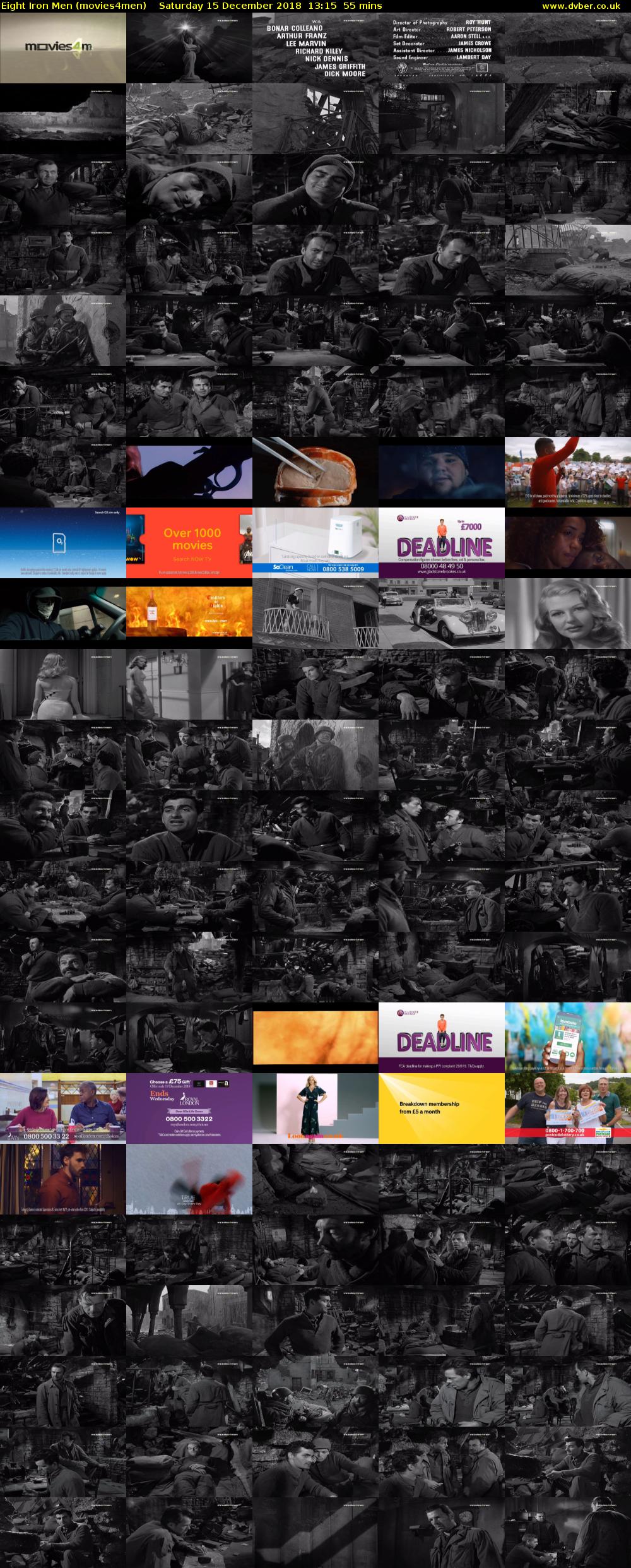 Eight Iron Men (movies4men) Saturday 15 December 2018 13:15 - 14:10