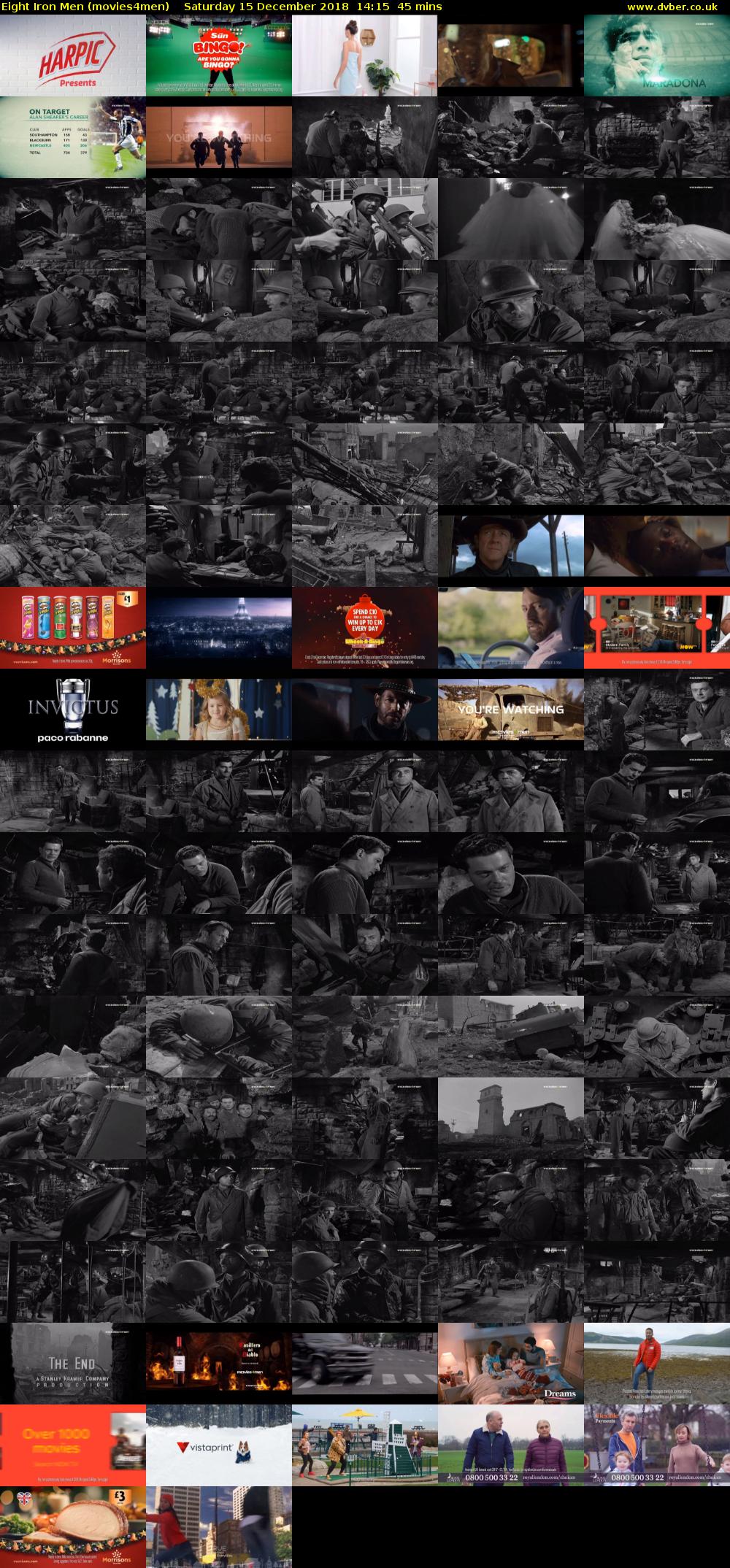 Eight Iron Men (movies4men) Saturday 15 December 2018 14:15 - 15:00