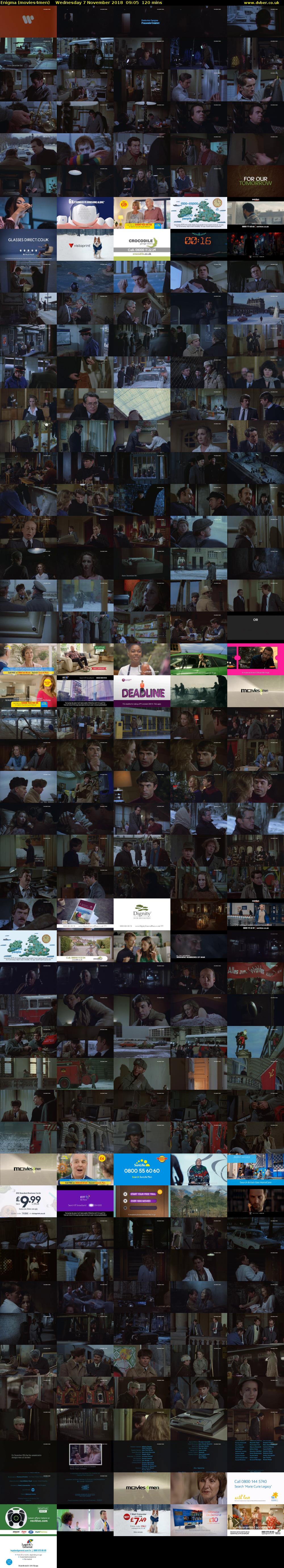 Enigma (movies4men) Wednesday 7 November 2018 09:05 - 11:05