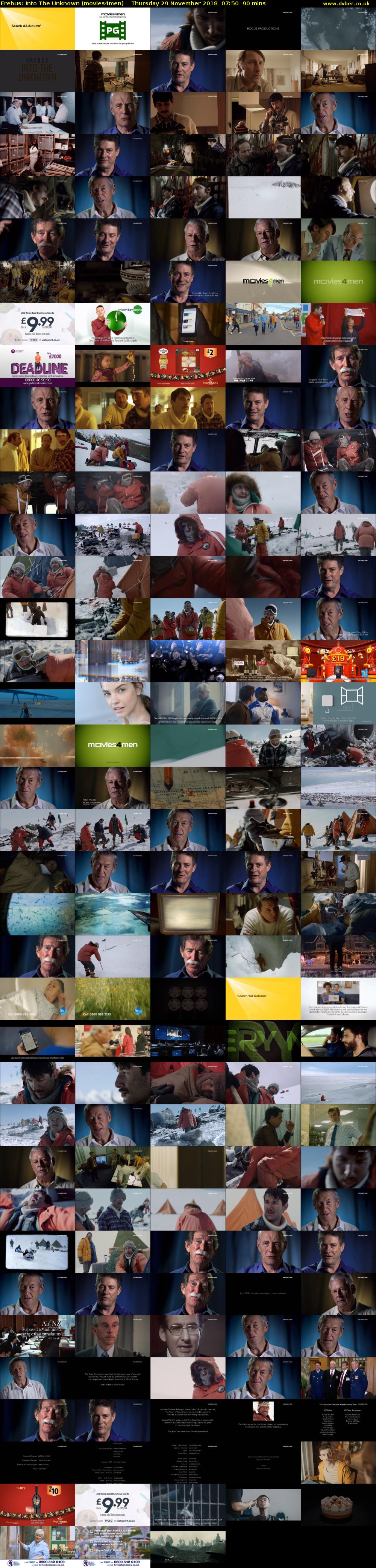 Erebus: Into The Unknown (movies4men) Thursday 29 November 2018 07:50 - 09:20