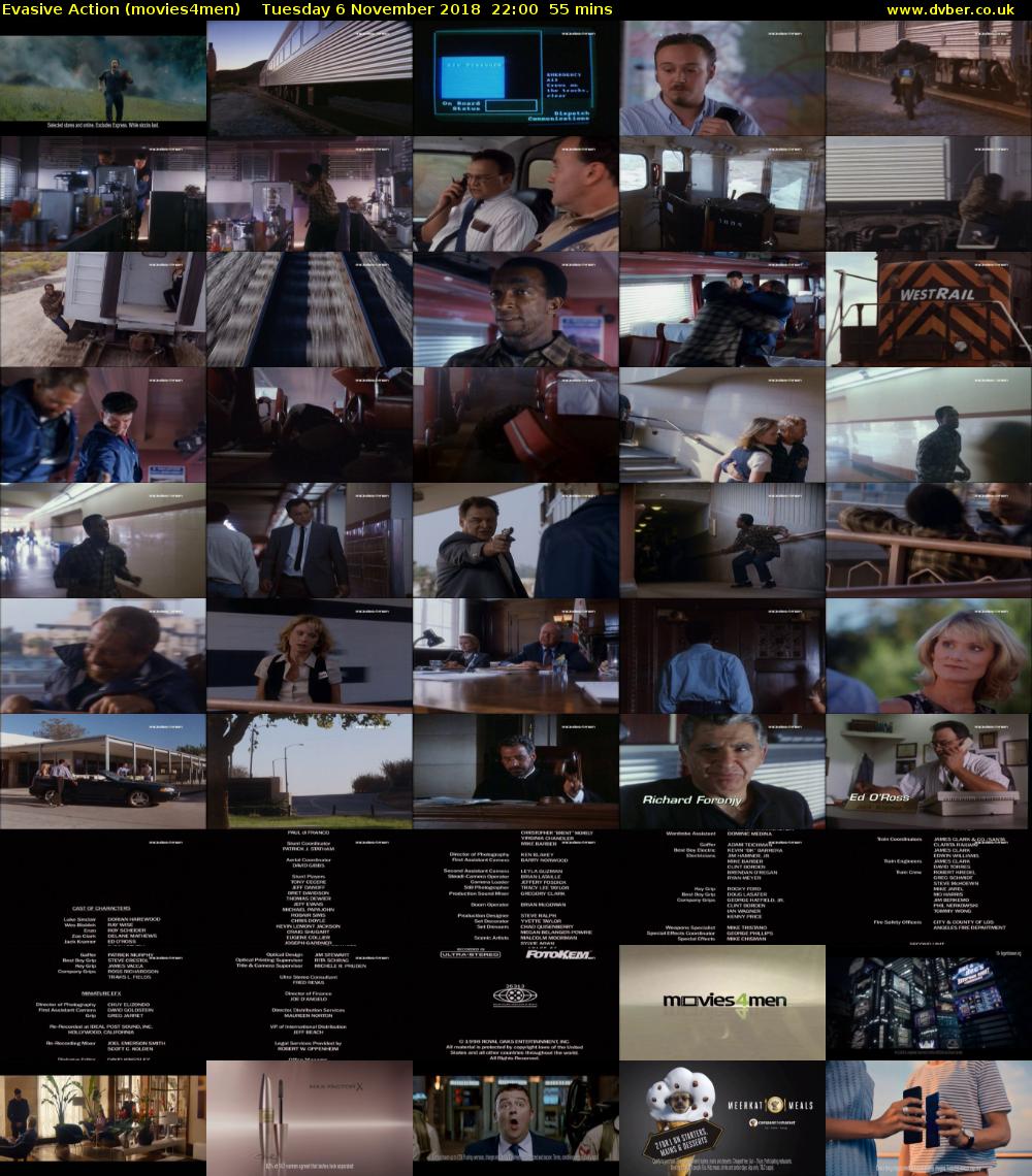 Evasive Action (movies4men) Tuesday 6 November 2018 22:00 - 22:55