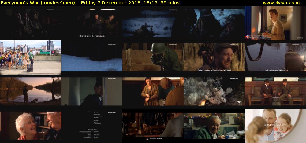 Everyman's War (movies4men) Friday 7 December 2018 18:15 - 19:10