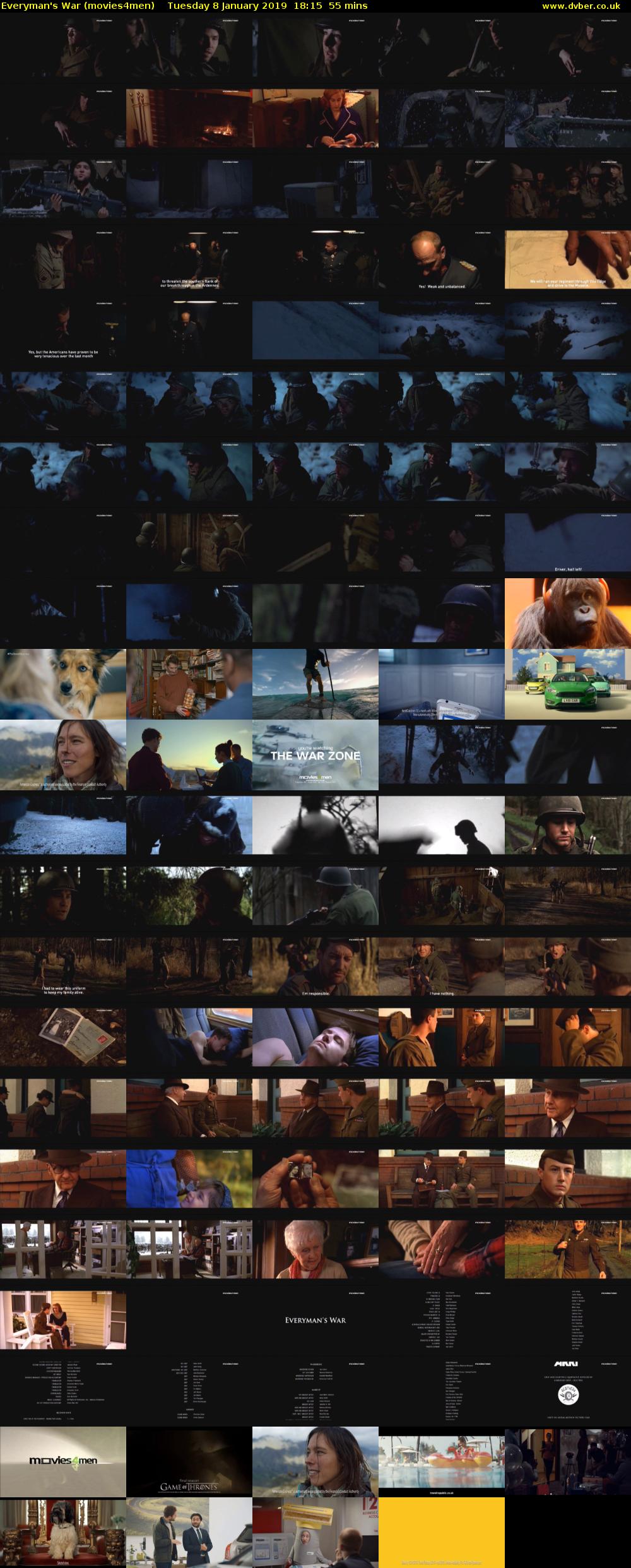 Everyman's War (movies4men) Tuesday 8 January 2019 18:15 - 19:10