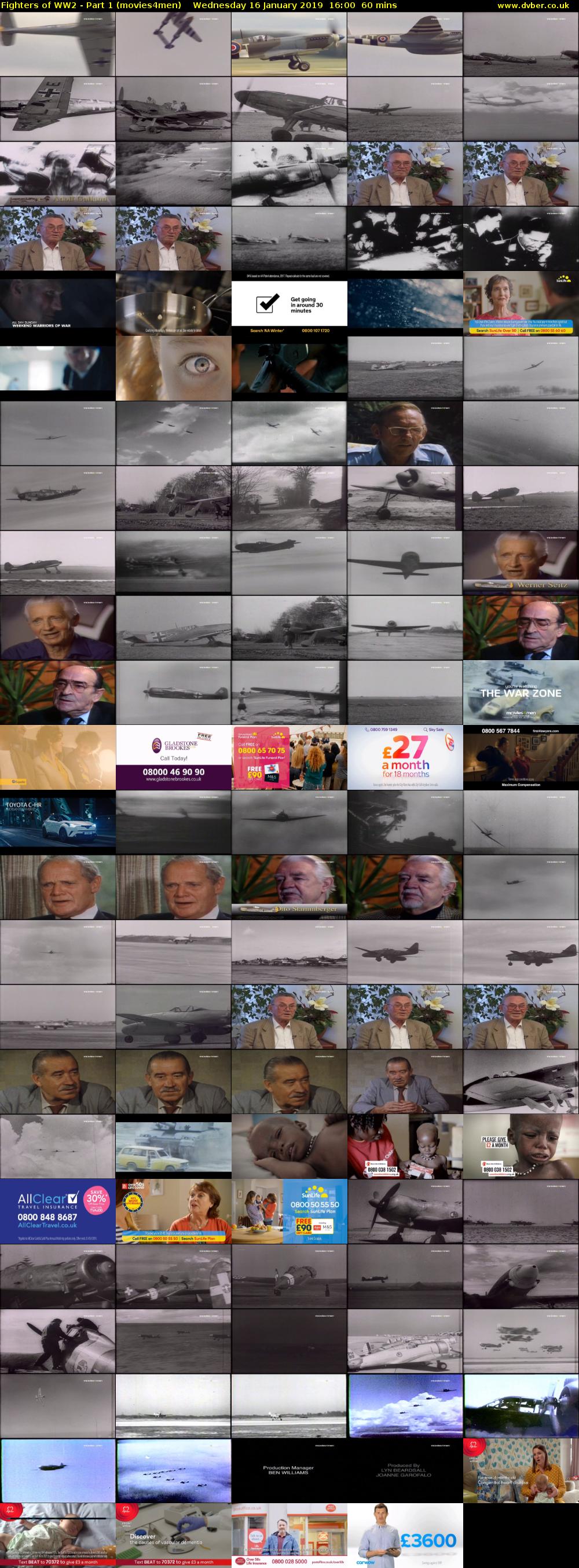 Fighters of WW2 - Part 1 (movies4men) Wednesday 16 January 2019 16:00 - 17:00