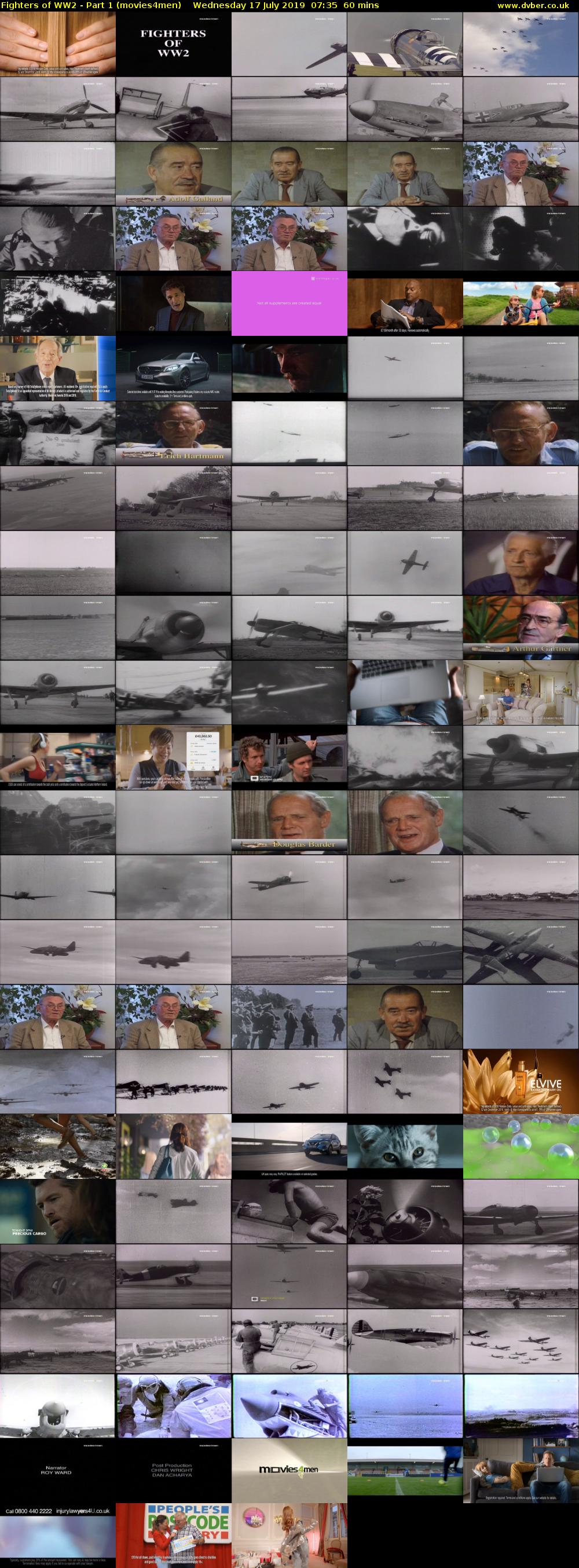 Fighters of WW2 - Part 1 (movies4men) Wednesday 17 July 2019 07:35 - 08:35