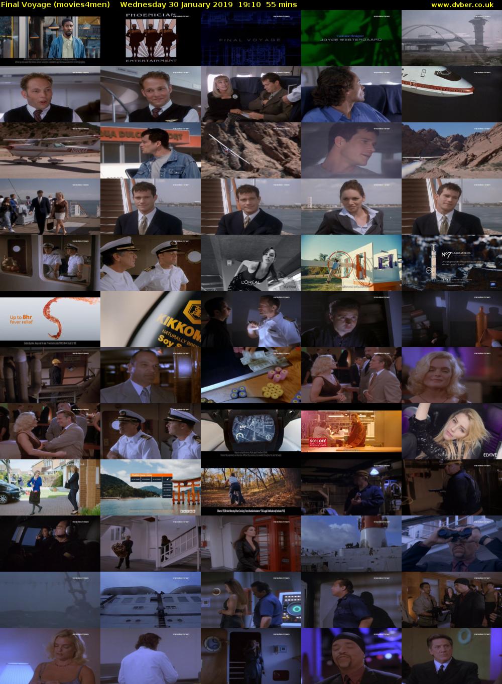 Final Voyage (movies4men) Wednesday 30 January 2019 19:10 - 20:05