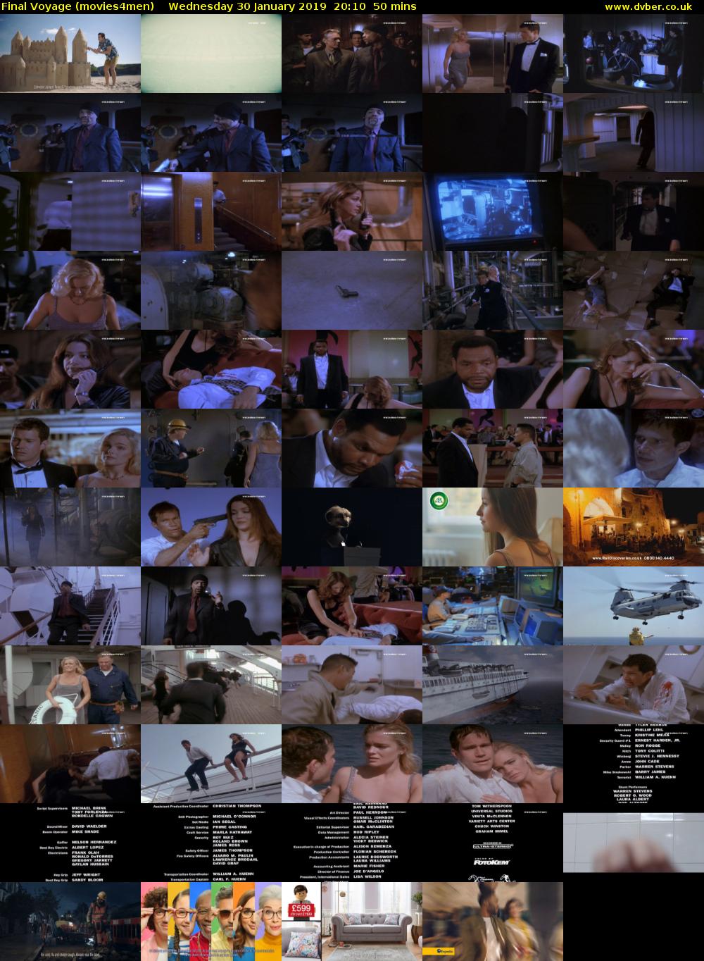 Final Voyage (movies4men) Wednesday 30 January 2019 20:10 - 21:00