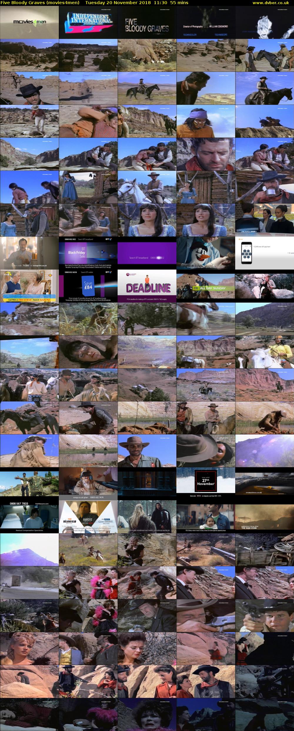 Five Bloody Graves (movies4men) Tuesday 20 November 2018 11:30 - 12:25