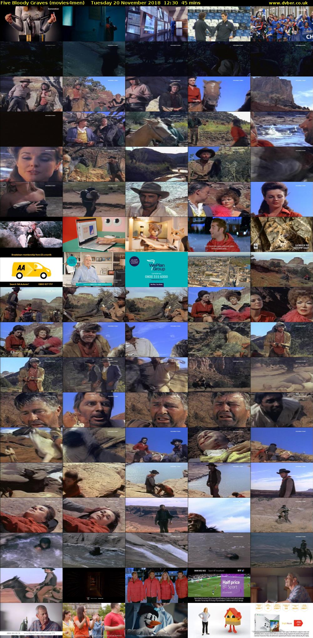 Five Bloody Graves (movies4men) Tuesday 20 November 2018 12:30 - 13:15