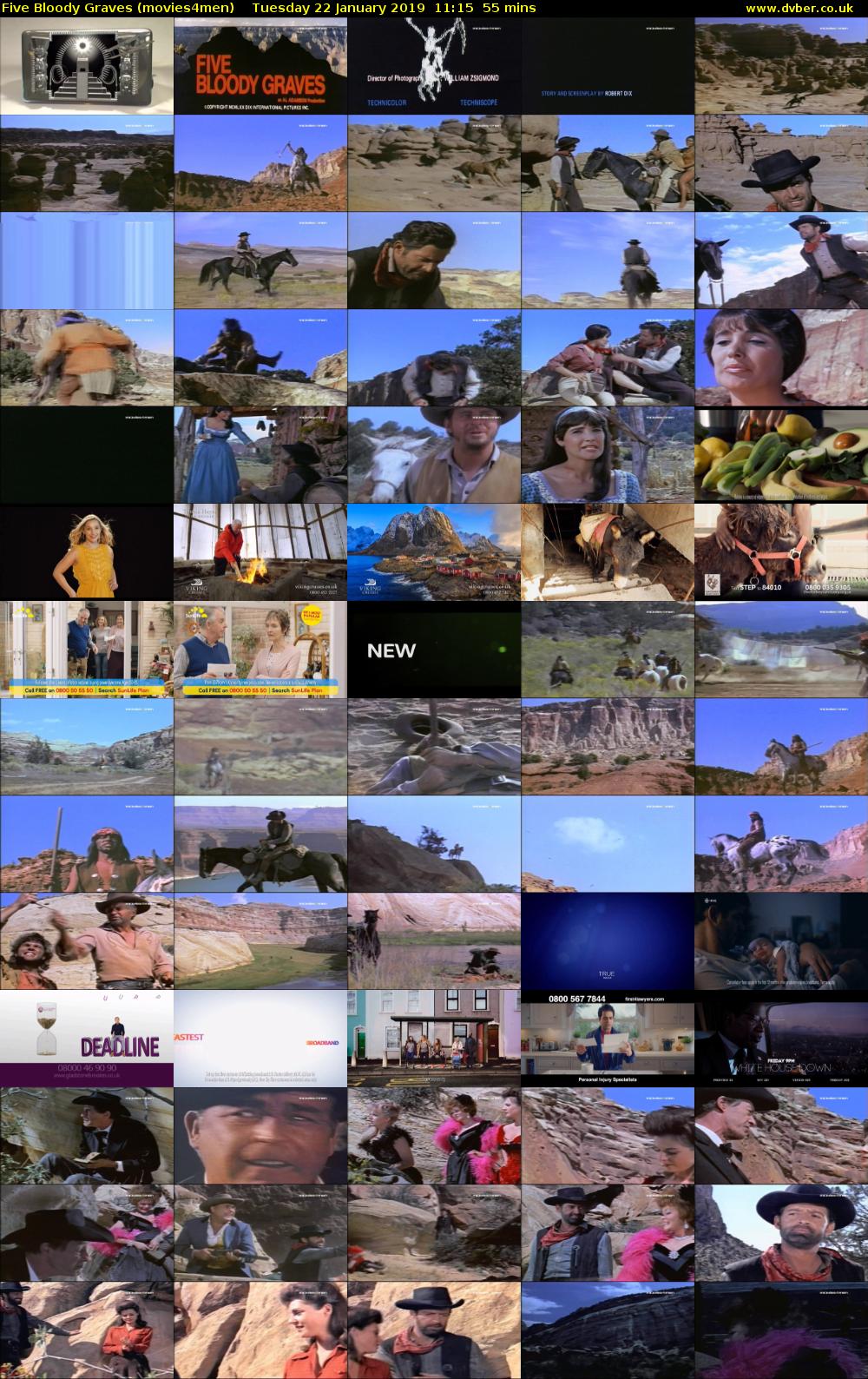 Five Bloody Graves (movies4men) Tuesday 22 January 2019 11:15 - 12:10