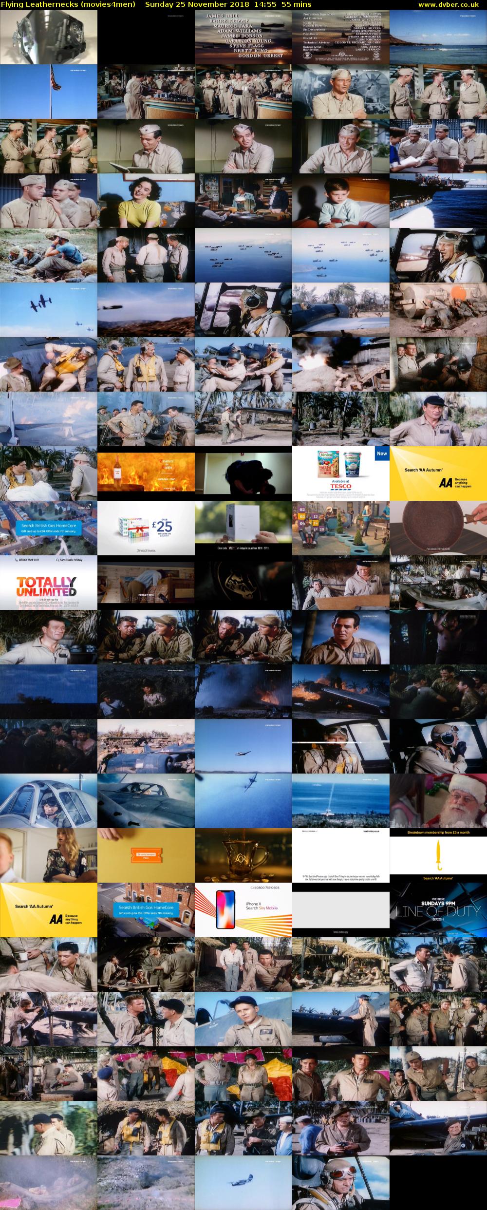 Flying Leathernecks (movies4men) Sunday 25 November 2018 14:55 - 15:50