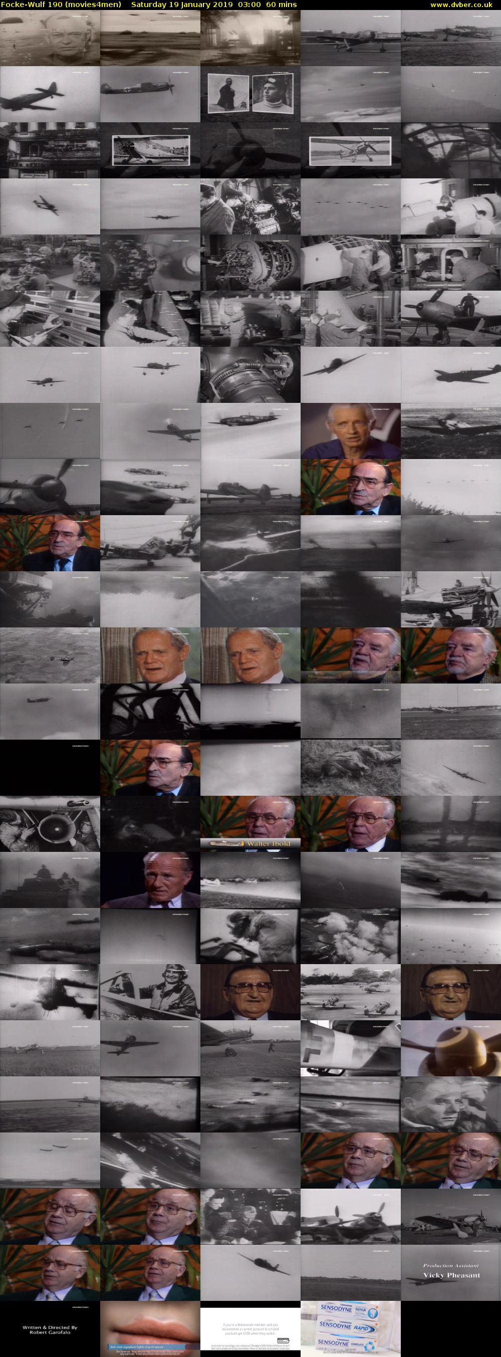 Focke-Wulf 190 (movies4men) Saturday 19 January 2019 03:00 - 04:00