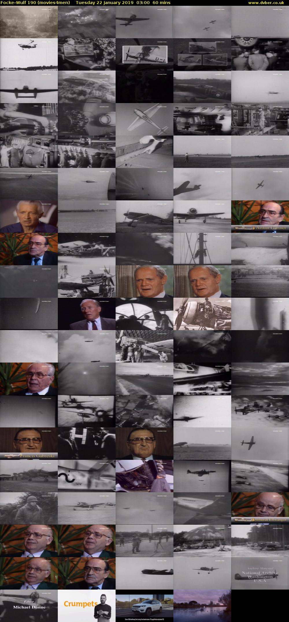 Focke-Wulf 190 (movies4men) Tuesday 22 January 2019 03:00 - 04:00