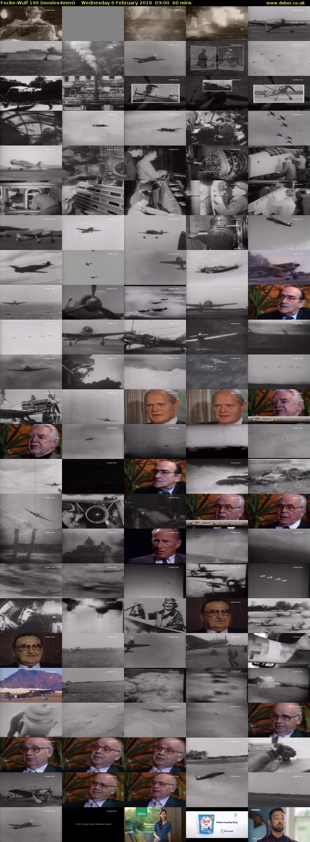 Focke-Wulf 190 (movies4men) Wednesday 6 February 2019 03:00 - 04:00