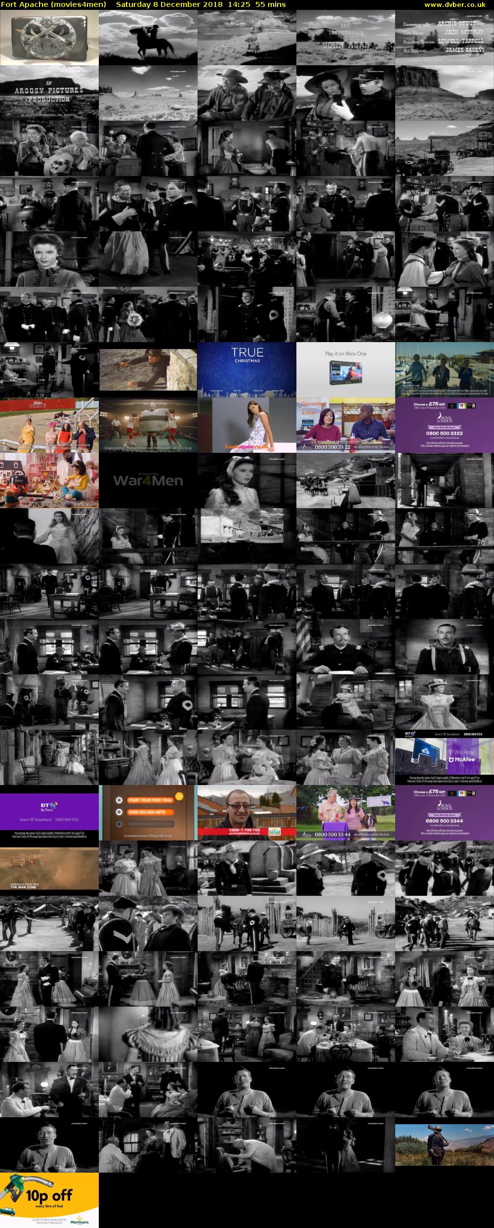 Fort Apache (movies4men) Saturday 8 December 2018 14:25 - 15:20