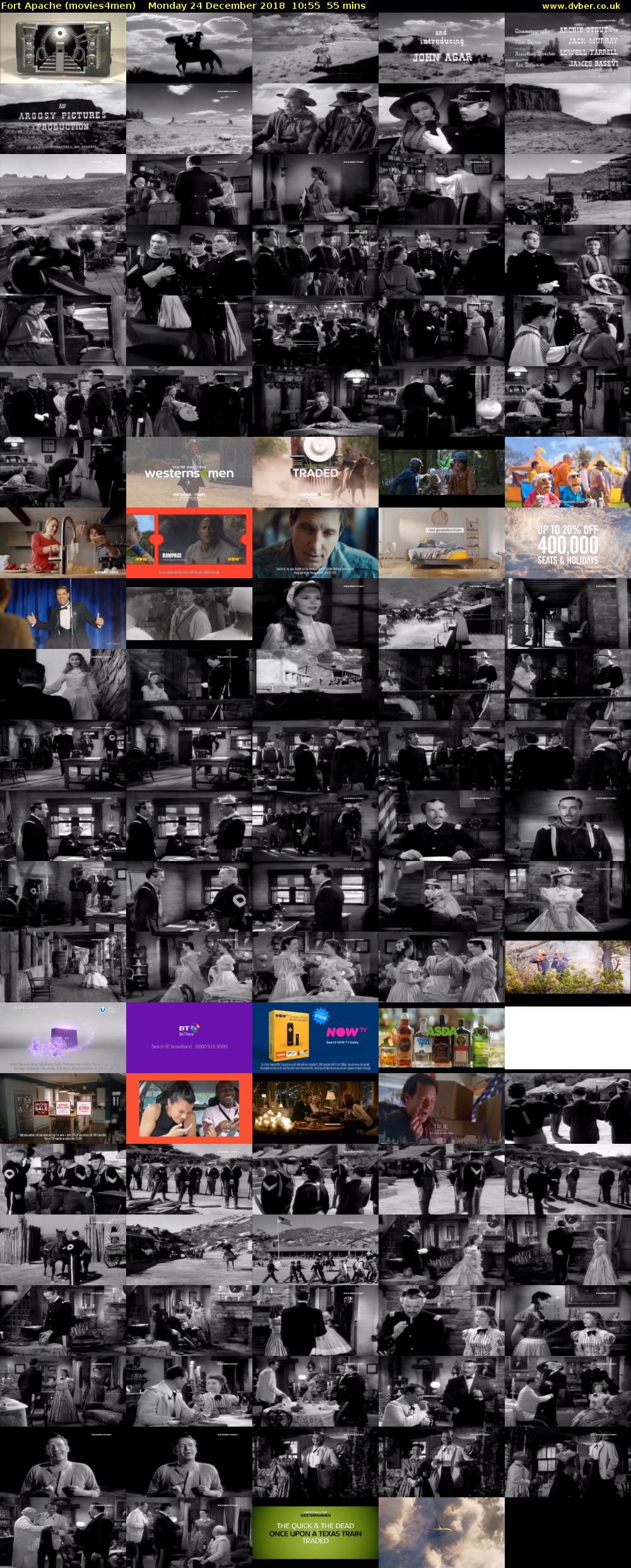 Fort Apache (movies4men) Monday 24 December 2018 10:55 - 11:50