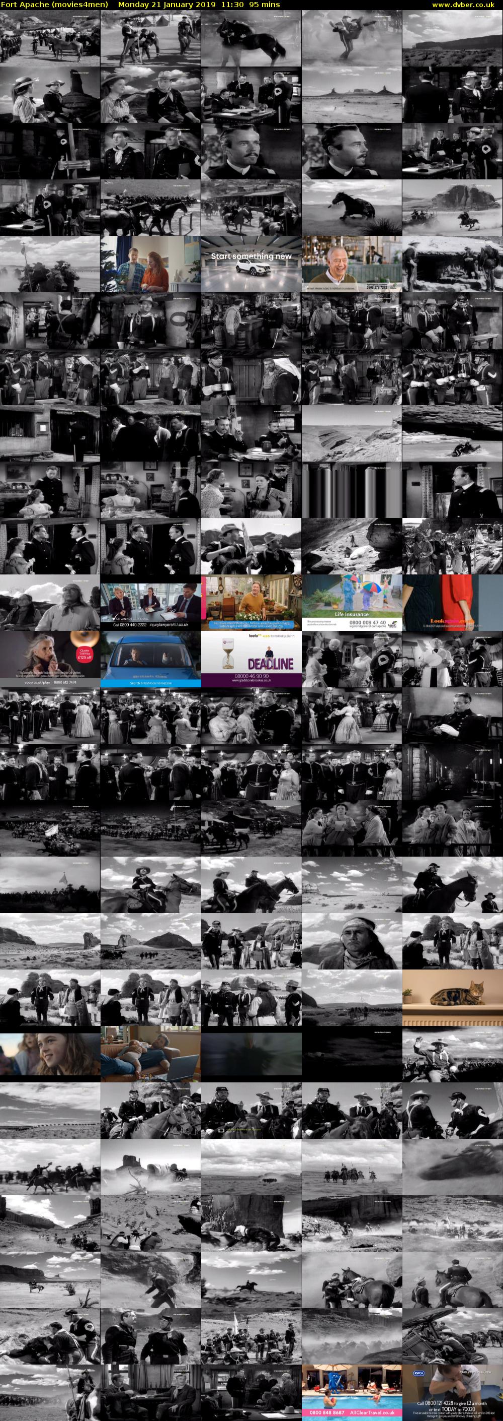 Fort Apache (movies4men) Monday 21 January 2019 11:30 - 13:05