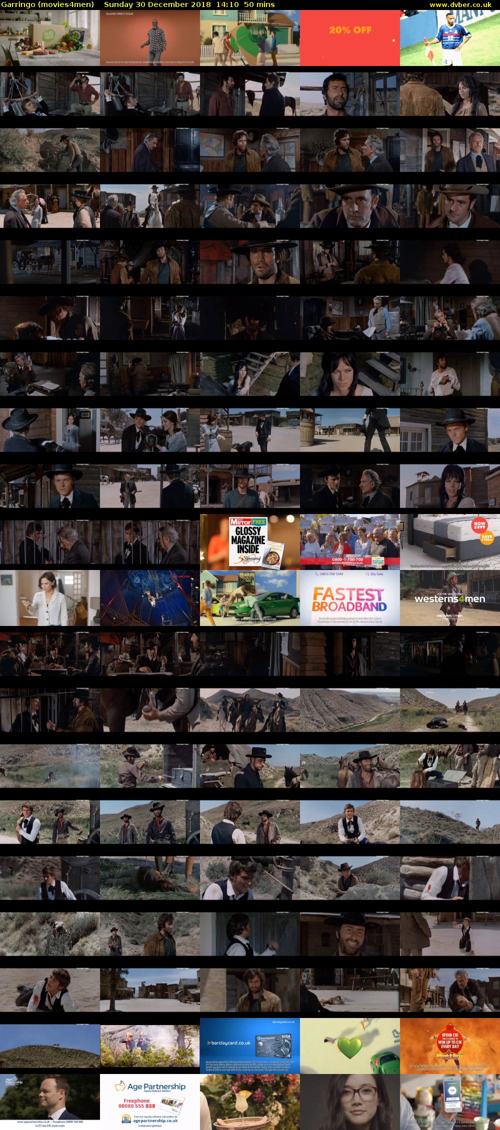 Garringo (movies4men) Sunday 30 December 2018 14:10 - 15:00