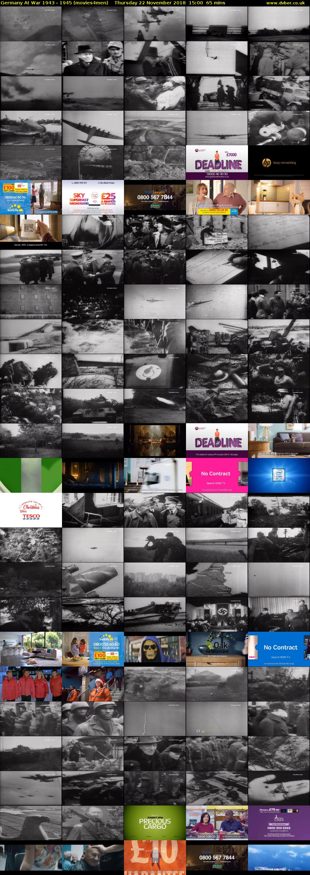 Germany At War 1943 - 1945 (movies4men) Thursday 22 November 2018 15:00 - 16:05