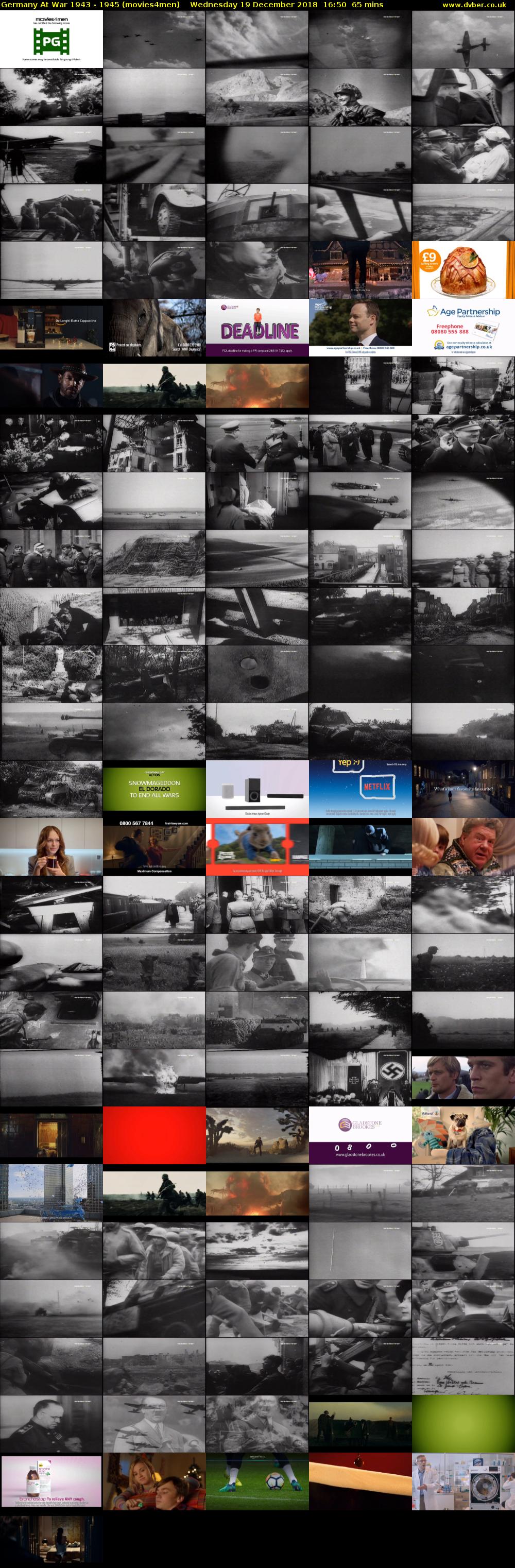 Germany At War 1943 - 1945 (movies4men) Wednesday 19 December 2018 16:50 - 17:55