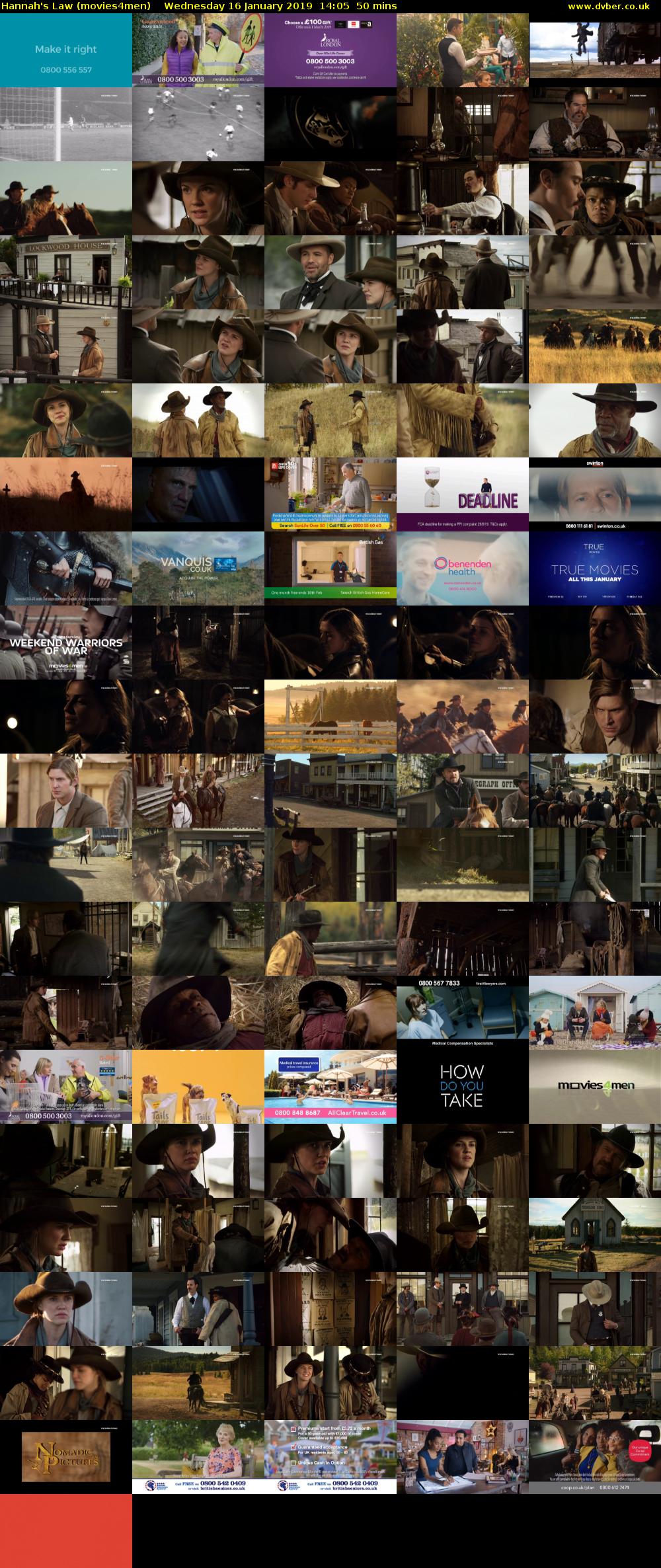 Hannah's Law (movies4men) Wednesday 16 January 2019 14:05 - 14:55