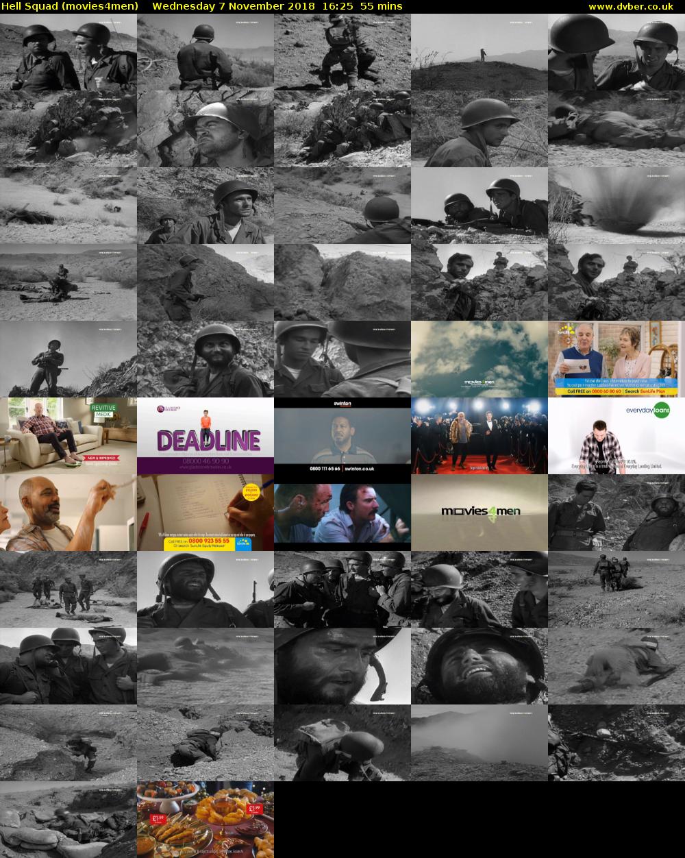 Hell Squad (movies4men) Wednesday 7 November 2018 16:25 - 17:20