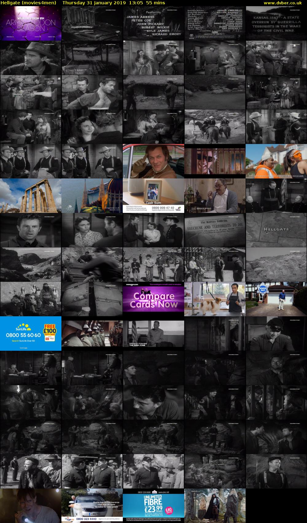 Hellgate (movies4men) Thursday 31 January 2019 13:05 - 14:00