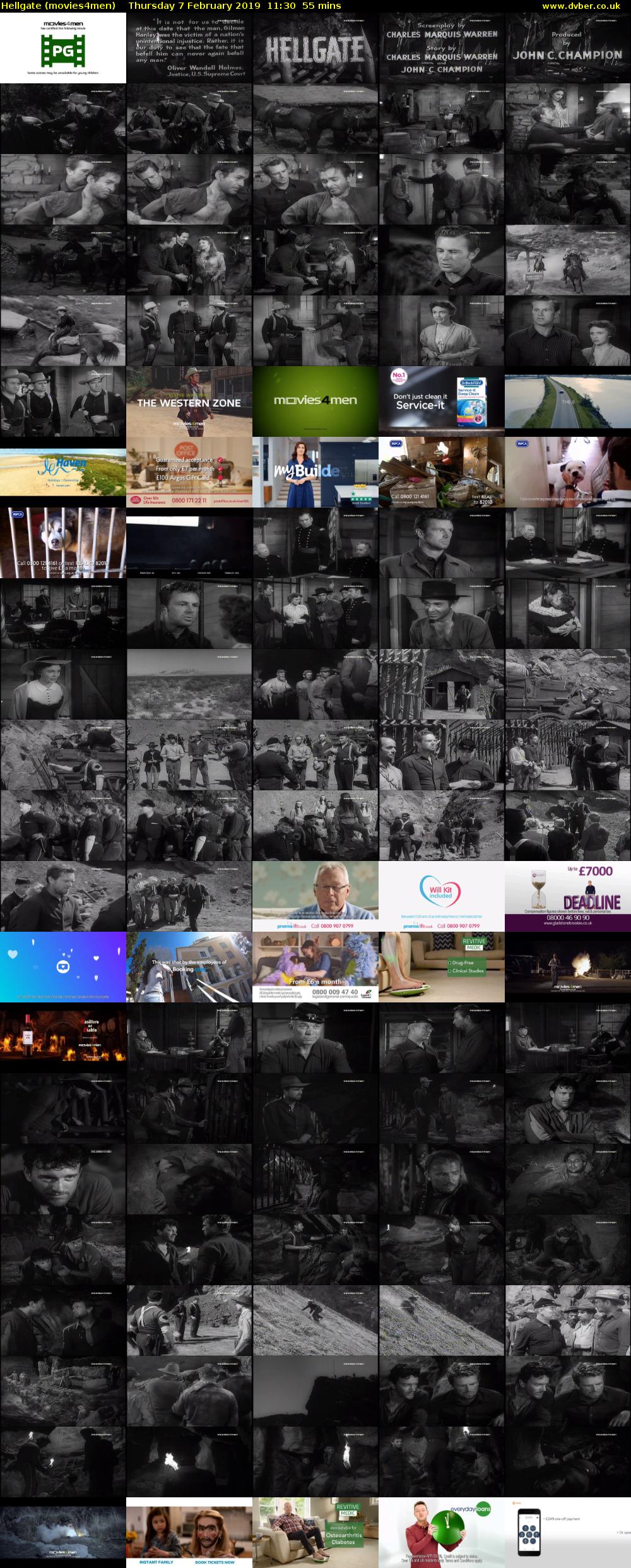 Hellgate (movies4men) Thursday 7 February 2019 11:30 - 12:25