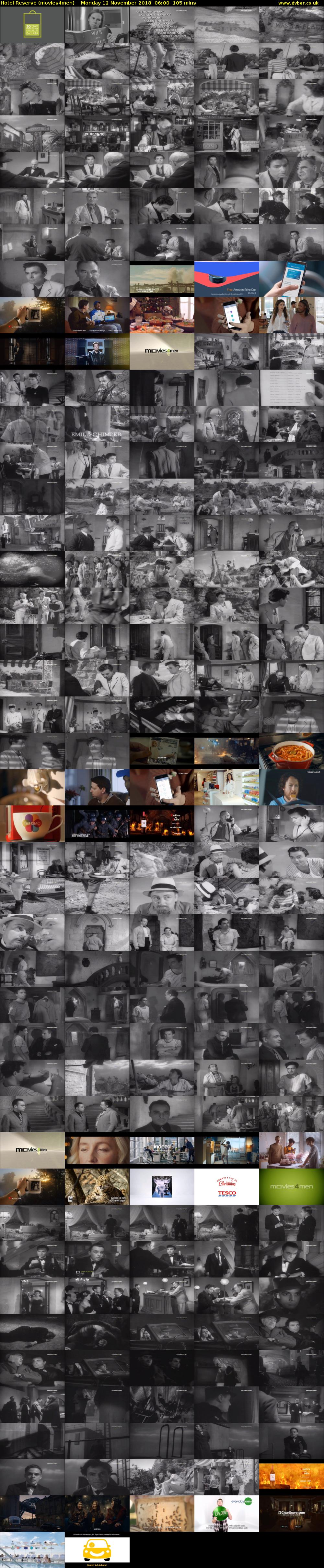 Hotel Reserve (movies4men) Monday 12 November 2018 06:00 - 07:45