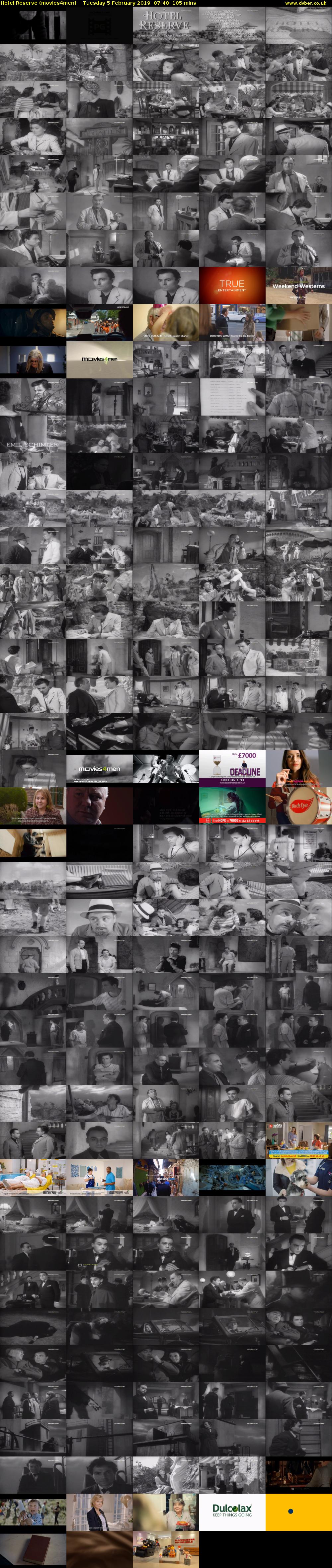 Hotel Reserve (movies4men) Tuesday 5 February 2019 07:40 - 09:25