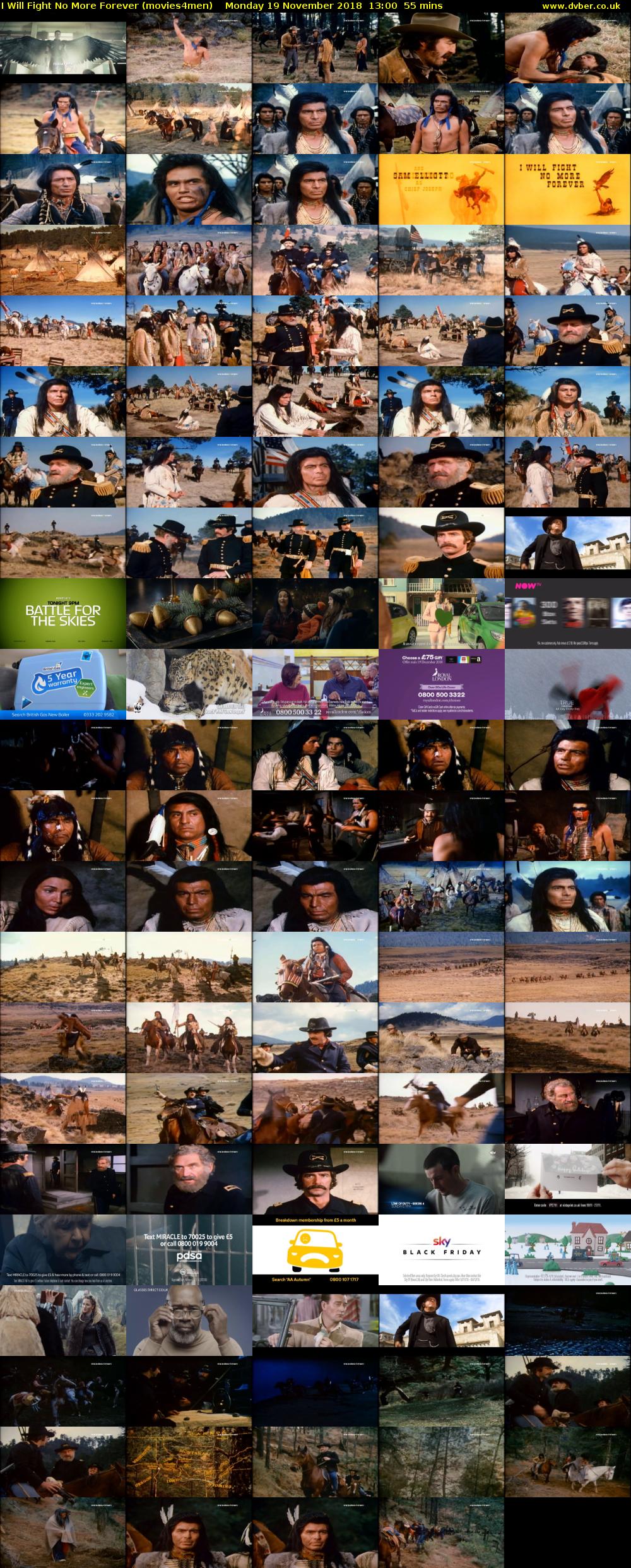 I Will Fight No More Forever (movies4men) Monday 19 November 2018 13:00 - 13:55