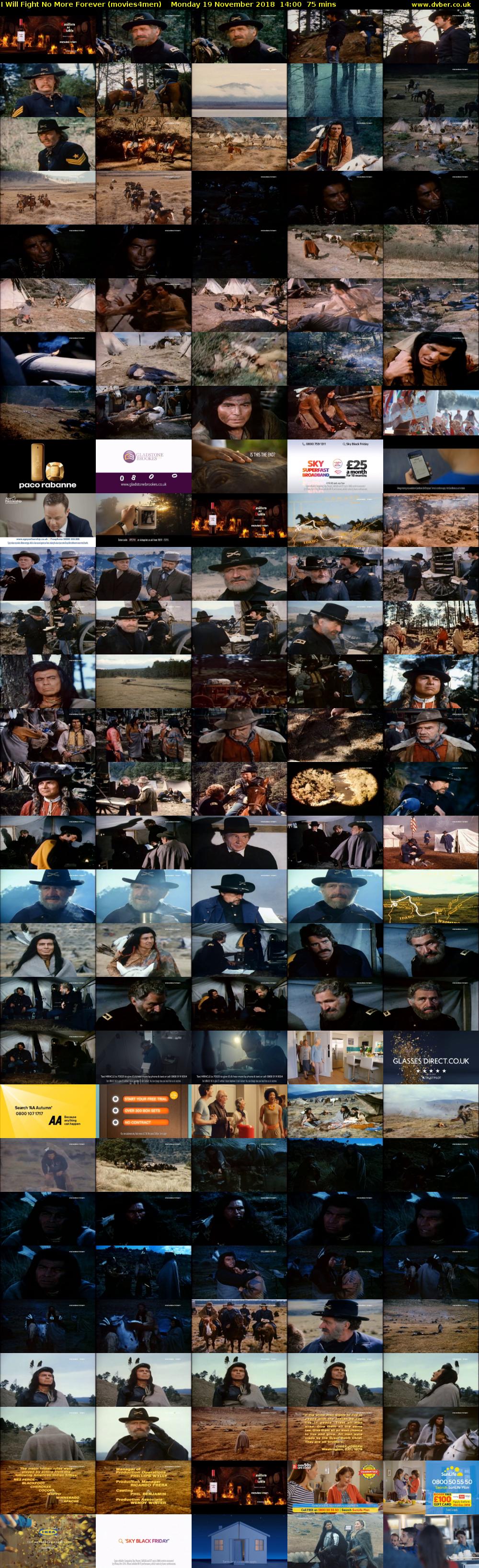 I Will Fight No More Forever (movies4men) Monday 19 November 2018 14:00 - 15:15